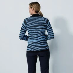 Daily Sports Taranto Knitted Ladies Golf Jumper Black -Teepeg Store image436995449