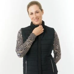 Pure Golf Eve Reversible Ladies Golf Gilet Wild Truffle -Teepeg Store image437284285
