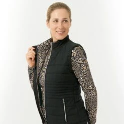 Pure Golf Eve Reversible Ladies Golf Gilet Wild Truffle -Teepeg Store image437284287