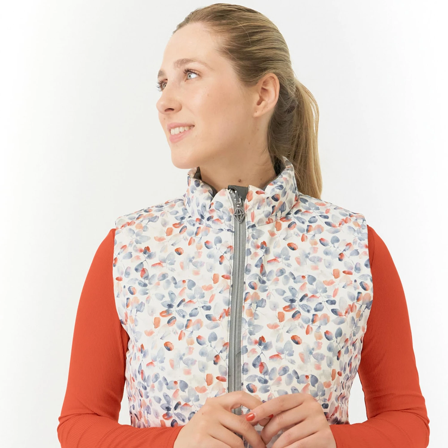 Pure Golf Eve Reversible Ladies Golf Gilet Autumn Embers 14 Pure Golf Eve Reversible Ladies Golf Gilet Autumn Embers - Image 12