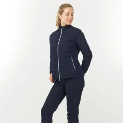 Pure Golf Bronwyn Quilted Ladies Golf Jacket Navy -Teepeg Store image437285356