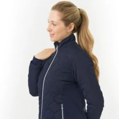 Pure Golf Bronwyn Quilted Ladies Golf Jacket Navy -Teepeg Store image437285362