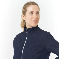 Pure Golf Bronwyn Quilted Ladies Golf Jacket Navy -Teepeg Store image437285364