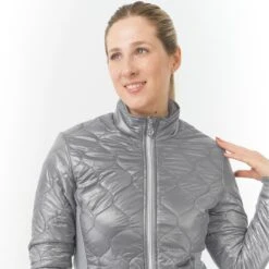 Pure Golf Bronwyn Quilted Ladies Golf Jacket Charcoal Grey -Teepeg Store image437285574