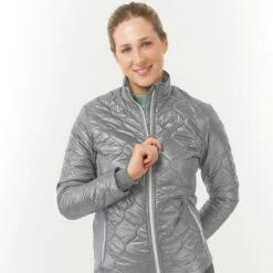 Pure Golf Bronwyn Quilted Ladies Golf Jacket Charcoal Grey -Teepeg Store image437285576