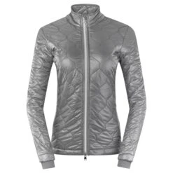 Pure Golf Bronwyn Quilted Ladies Golf Jacket Charcoal Grey -Teepeg Store image437285582
