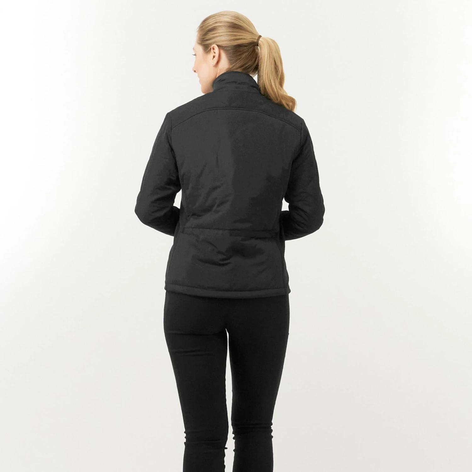 Pure Golf Bronwyn Quilted Ladies Golf Jacket Black 8 Pure Golf Bronwyn Quilted Ladies Golf Jacket Black - Image 6