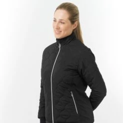 Pure Golf Bronwyn Quilted Ladies Golf Jacket Black 20 Pure Golf Bronwyn Quilted Ladies Golf Jacket Black -Teepeg Store image437285859