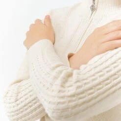 Pure Golf Sorrell Cable Knit Lined Ladies Golf Jumper Champagne 20 Pure Golf Sorrell Cable Knit Lined Ladies Golf Jumper Champagne -Teepeg Store image437286343