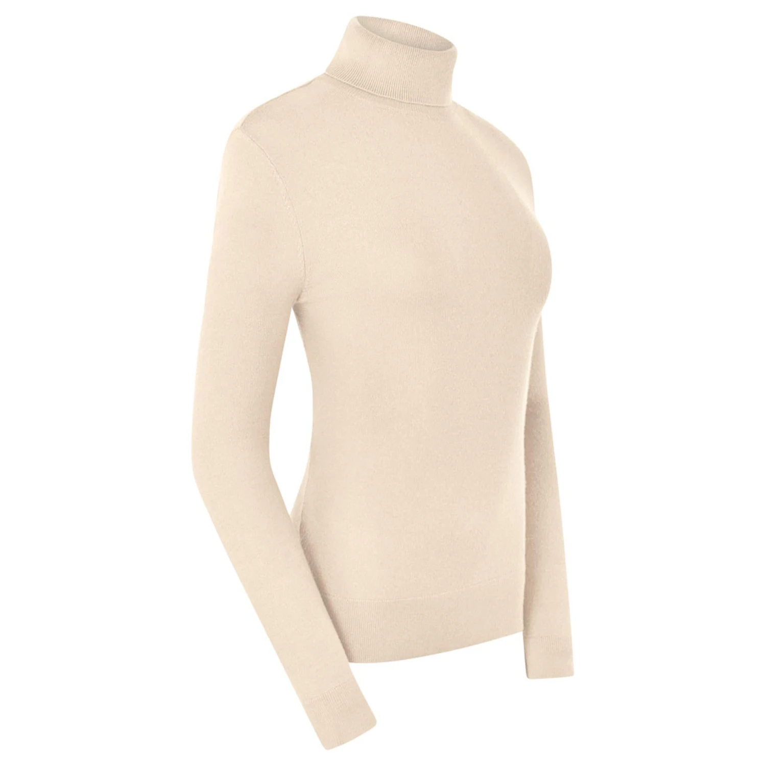 Pure Golf Simone Ladies Golf Roll Neck Champagne 5 Pure Golf Simone Ladies Golf Roll Neck Champagne - Image 3