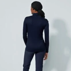 Daily Sports Ancona Ladies Golf Roll Neck Navy -Teepeg Store image437319461