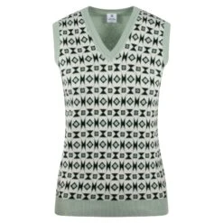 Daily Sports Margate Ladies Knitted Golf Vest Foam Green