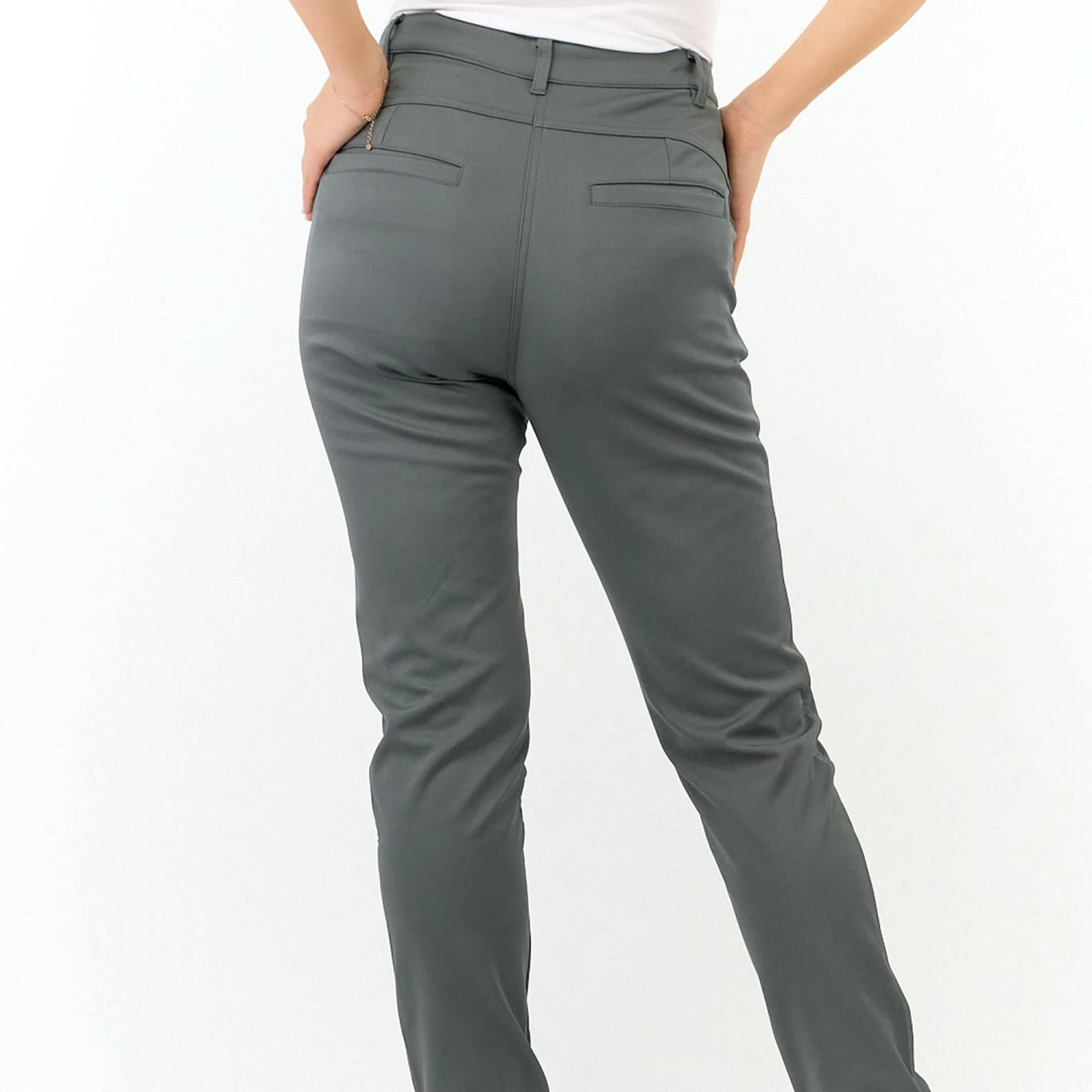 Pure Golf Bernie Ladies Thermal Winter Golf Trousers Charcoal Grey 29 Inch 8 Pure Golf Bernie Ladies Thermal Winter Golf Trousers Charcoal Grey 29 Inch - Image 6