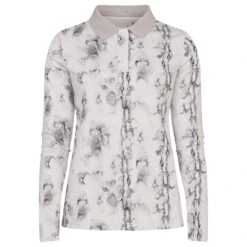 Rohnisch Sia Thermal Ladies Golf Polo Shirt Tofu Snake