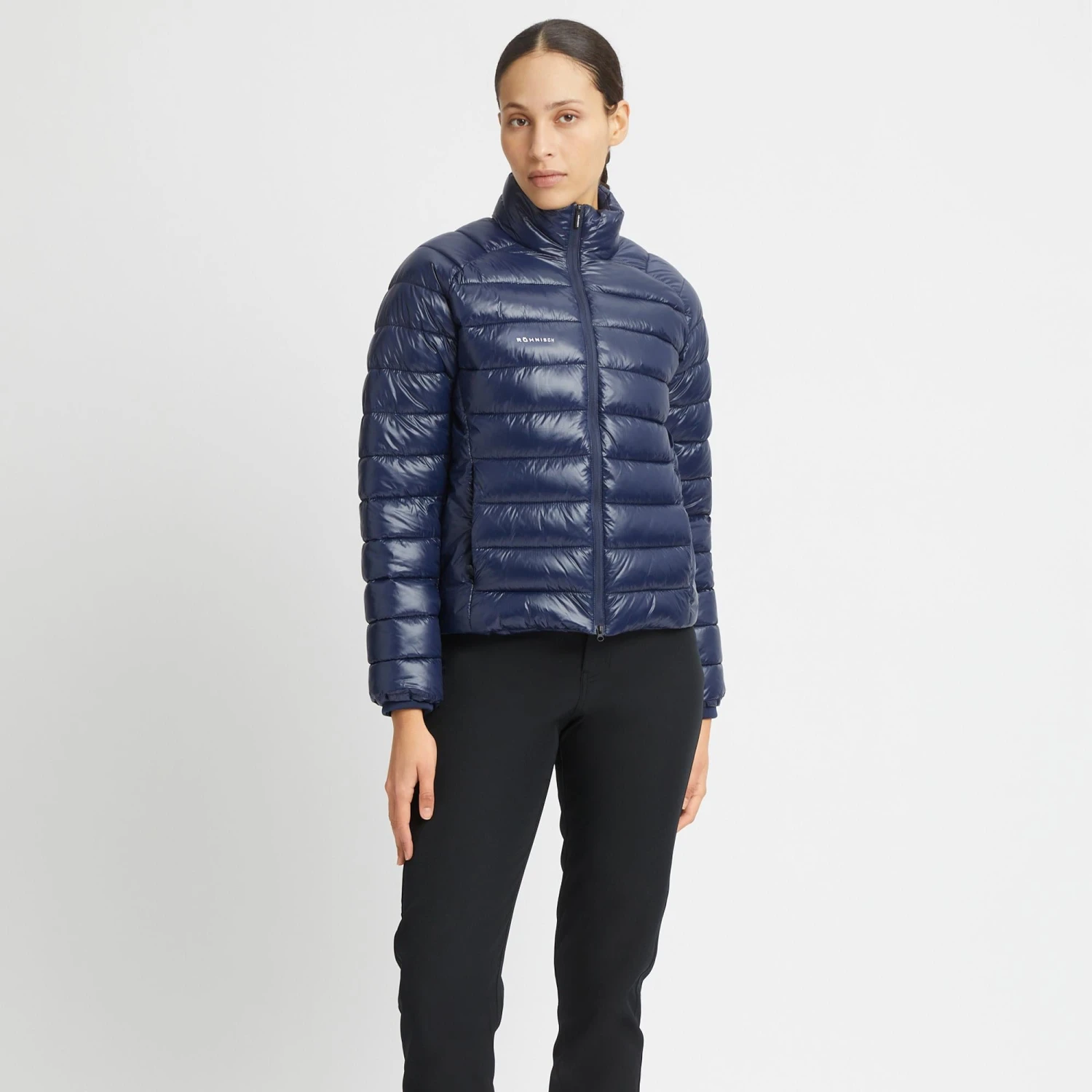 Rohnisch Airlite Padded Ladies Golf Jacket Navy 4 Rohnisch Airlite Padded Ladies Golf Jacket Navy - Image 2