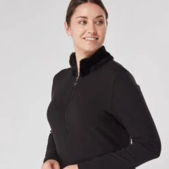 Swing Out Sister Tigress Faux Fur Ladies Golf Polo Shirt Pearl Black 14 Swing Out Sister Tigress Faux Fur Ladies Golf Polo Shirt Pearl Black -Teepeg Store image438360217