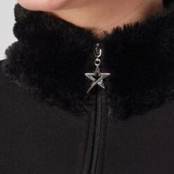 Swing Out Sister Tigress Faux Fur Ladies Golf Polo Shirt Pearl Black 15 Swing Out Sister Tigress Faux Fur Ladies Golf Polo Shirt Pearl Black -Teepeg Store image438360219