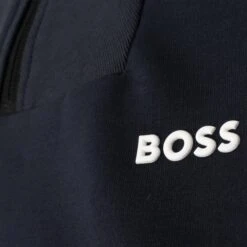 Boss Sweat 1 Mens Quarter Zip Sweater Navy -Teepeg Store image443173222