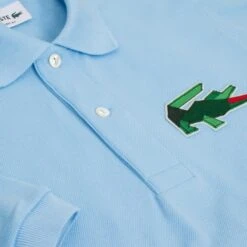 Lacoste Classic Fit L1212 Graphic Badge Polo Shirt Pale Blue 14 Lacoste Classic Fit L1212 Graphic Badge Polo Shirt Pale Blue -Teepeg Store image443181192