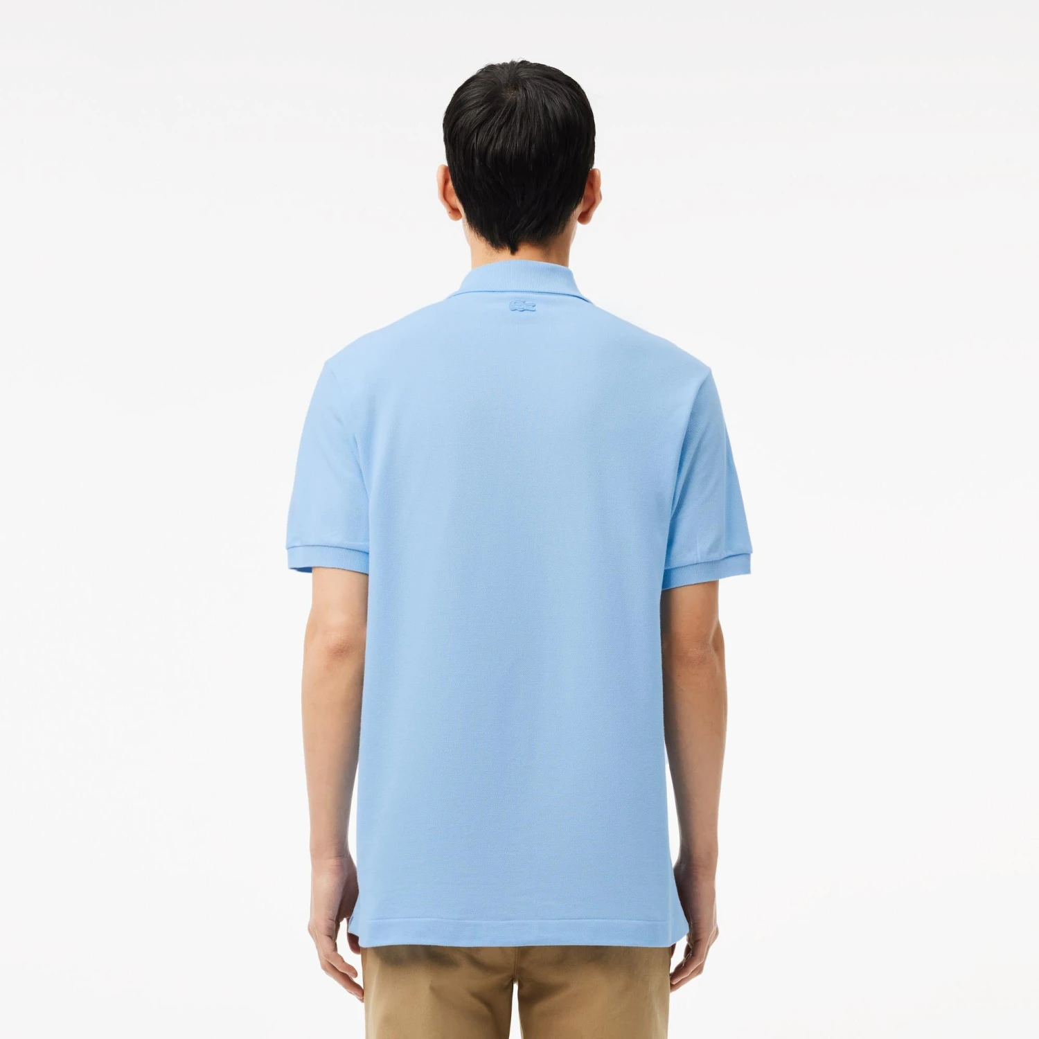 Lacoste Classic Fit L1212 Graphic Badge Polo Shirt Pale Blue 9 Lacoste Classic Fit L1212 Graphic Badge Polo Shirt Pale Blue - Image 7