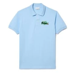 Lacoste Classic Fit L1212 Graphic Badge Polo Shirt Pale Blue 20 Lacoste Classic Fit L1212 Graphic Badge Polo Shirt Pale Blue -Teepeg Store image443181204