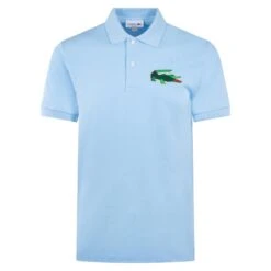 Lacoste Classic Fit L1212 Graphic Badge Polo Shirt Pale Blue 21 Lacoste Classic Fit L1212 Graphic Badge Polo Shirt Pale Blue -Teepeg Store image443181207