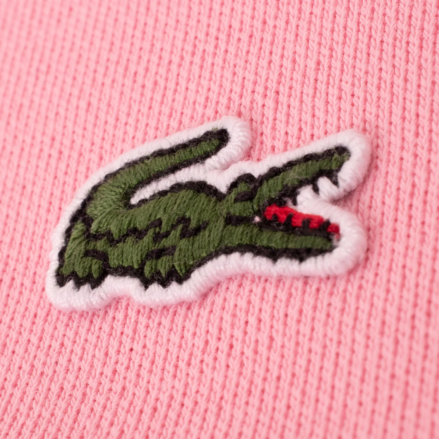 Ladies Lacoste Cotton Blend Hooded Sweatshirt Pink 8 Ladies Lacoste Cotton Blend Hooded Sweatshirt Pink - Image 6