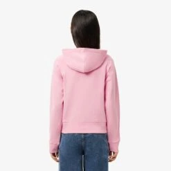 Ladies Lacoste Cotton Blend Hooded Sweatshirt Pink 21 Ladies Lacoste Cotton Blend Hooded Sweatshirt Pink -Teepeg Store image443181547