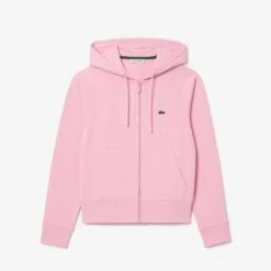 Ladies Lacoste Cotton Blend Hooded Sweatshirt Pink 23 Ladies Lacoste Cotton Blend Hooded Sweatshirt Pink -Teepeg Store image443181551