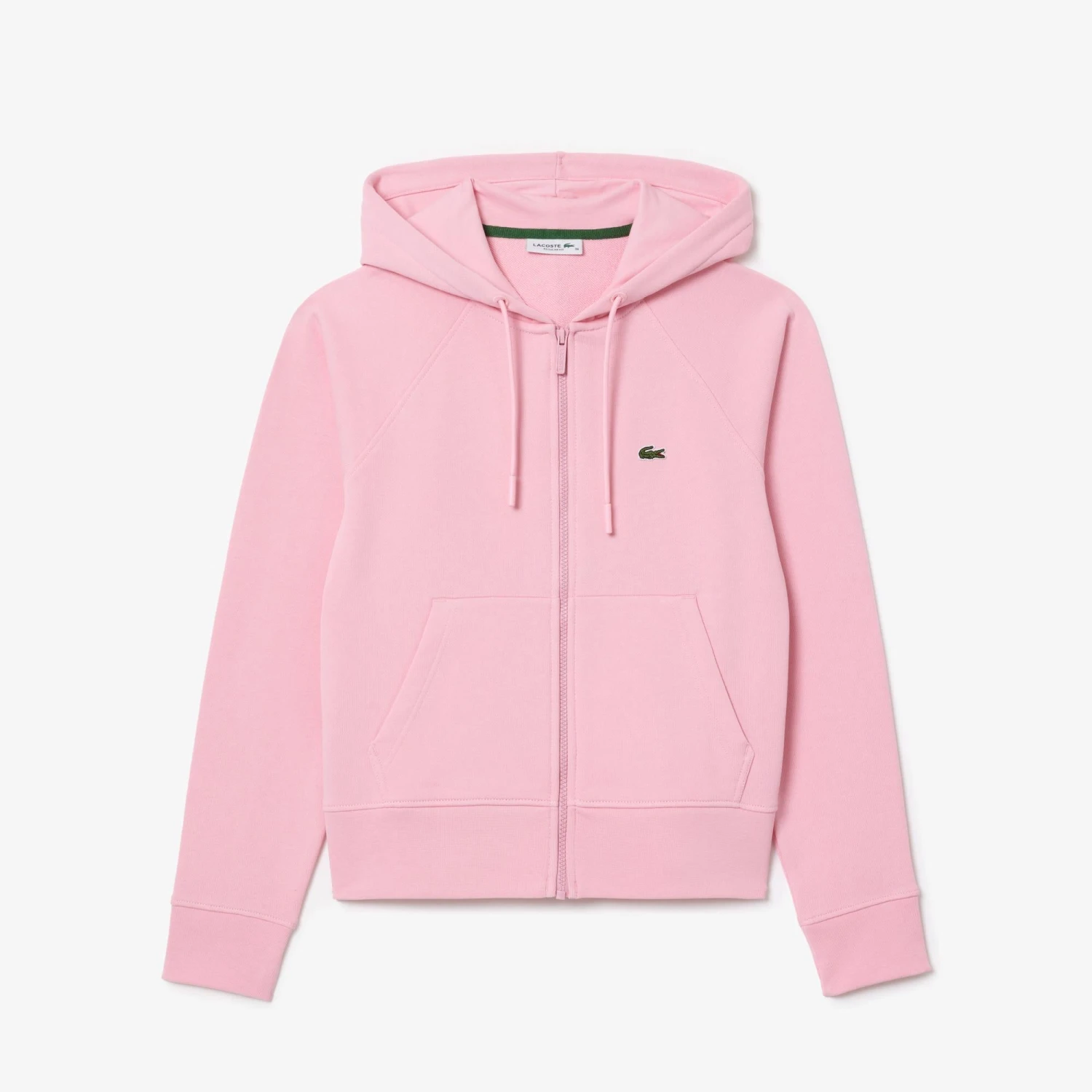 Ladies Lacoste Cotton Blend Hooded Sweatshirt Pink 13 Ladies Lacoste Cotton Blend Hooded Sweatshirt Pink - Image 11