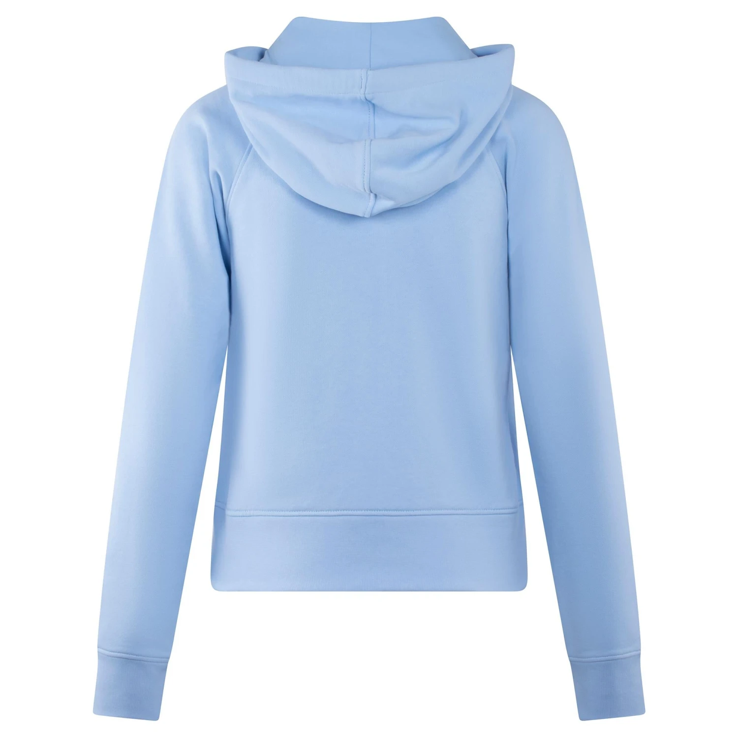 Ladies Lacoste Cotton Blend Hooded Sweatshirt Pale Blue 4 Ladies Lacoste Cotton Blend Hooded Sweatshirt Pale Blue - Image 2