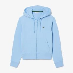 Ladies Lacoste Cotton Blend Hooded Sweatshirt Pale Blue 14 Ladies Lacoste Cotton Blend Hooded Sweatshirt Pale Blue -Teepeg Store image443181781