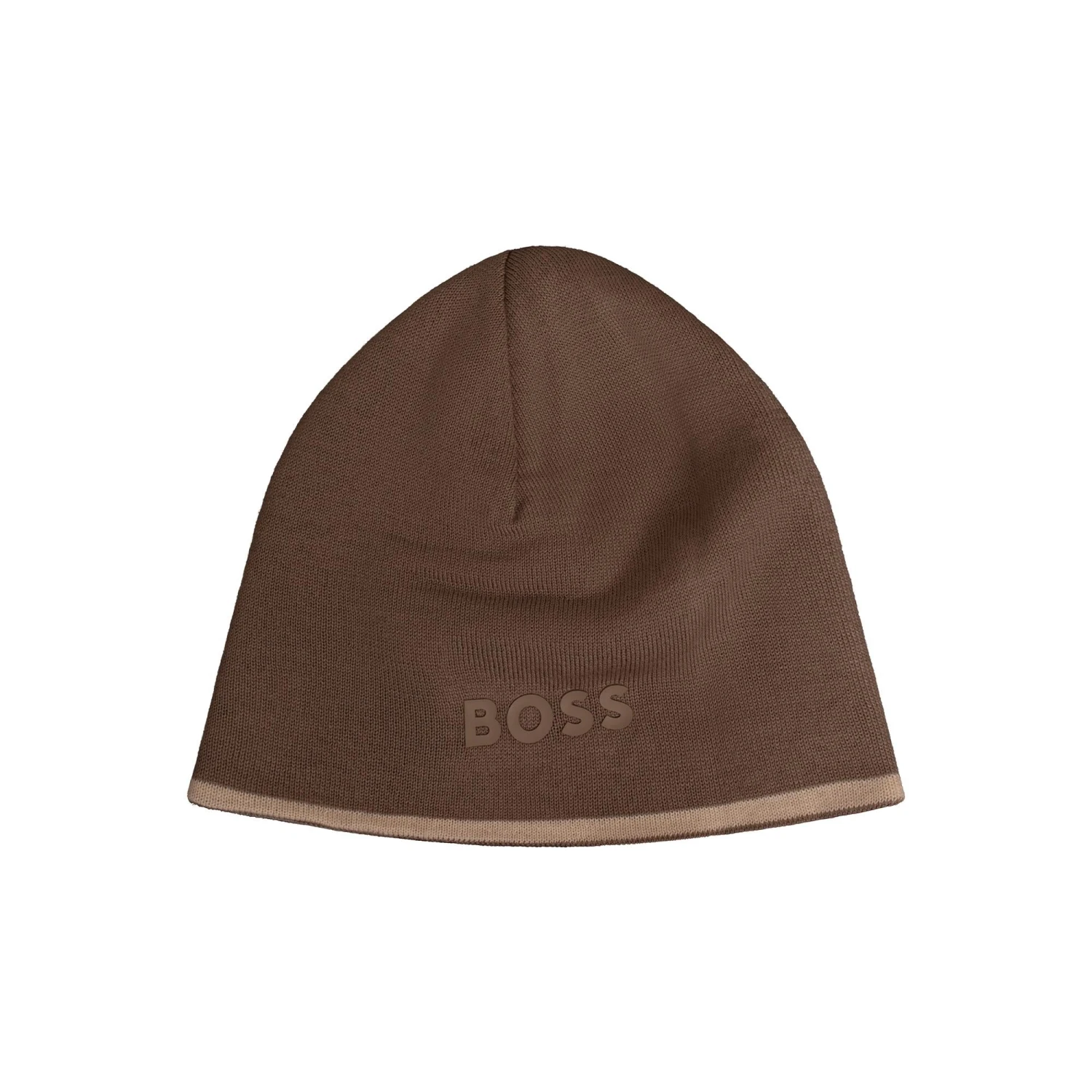 Boss Arev_Beanie Hat Taupe 4 Boss Arev_Beanie Hat Taupe - Image 2
