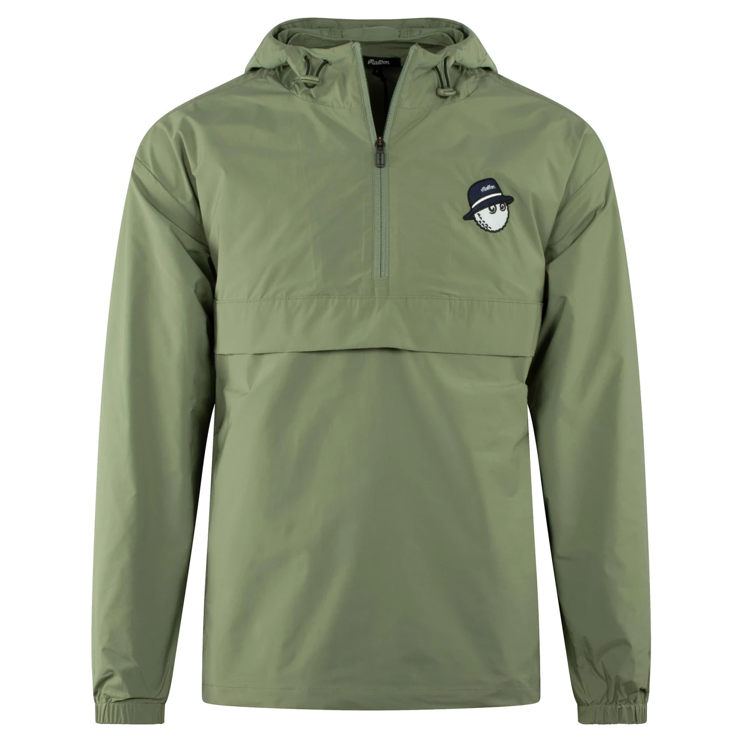 Malbon Golf Cooper Bucket Nylon Anorak Golf Jacket Sage 3 Malbon Golf Cooper Bucket Nylon Anorak Golf Jacket Sage