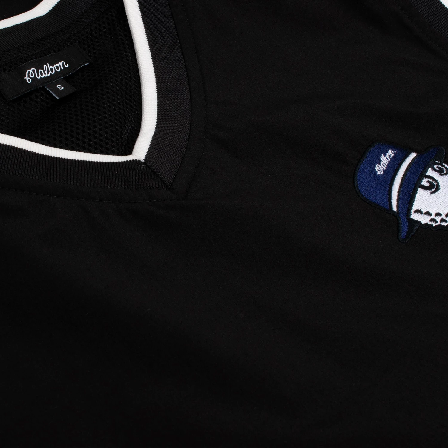 Malbon Golf Cooper Bucket Nylon Golf Vest Black/White 5 Malbon Golf Cooper Bucket Nylon Golf Vest Black/White - Image 3