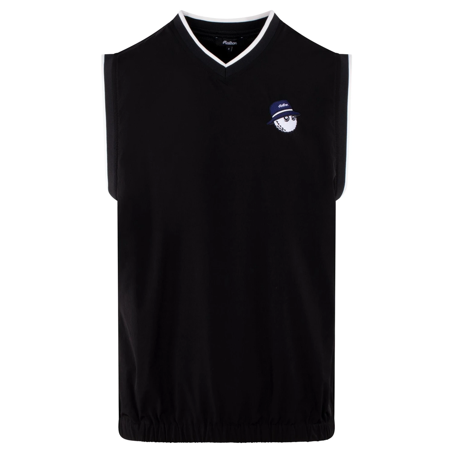 Malbon Golf Cooper Bucket Nylon Golf Vest Black/White 8 Malbon Golf Cooper Bucket Nylon Golf Vest Black/White - Image 6