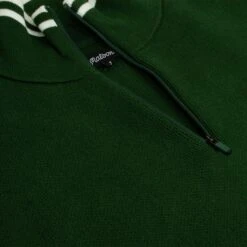 Malbon Golf Cooper Bucket Sorrel Knit Quarter Zip Sweater Evergreen -Teepeg Store image444658976