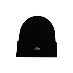 Lacoste Cuffed Wool Beanie Black -Teepeg Store image444668720