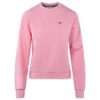 Ladies Lacoste Fleece Crew Neck Sweatshirt Pink