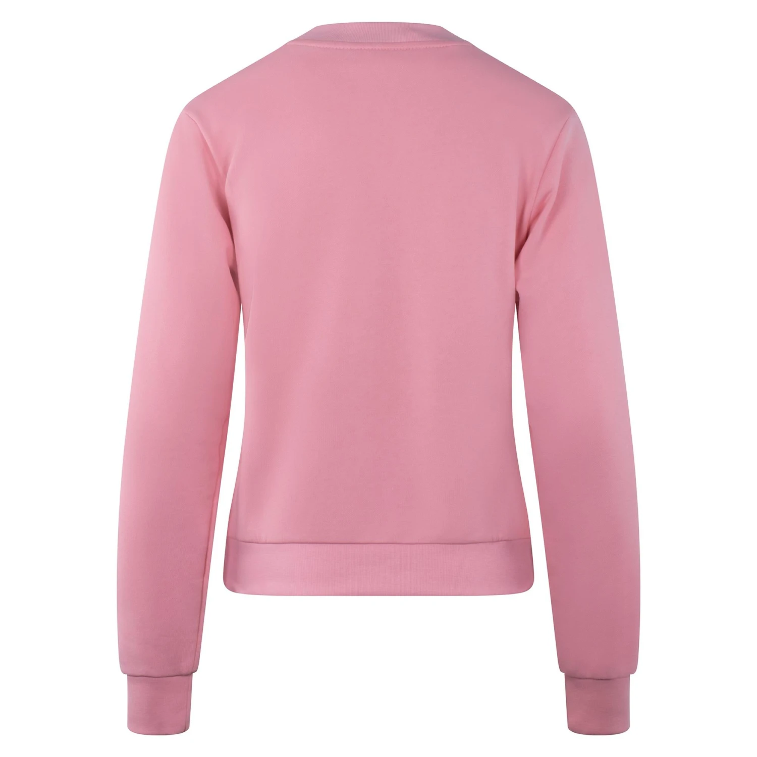 Ladies Lacoste Fleece Crew Neck Sweatshirt Pink 4 Ladies Lacoste Fleece Crew Neck Sweatshirt Pink - Image 2