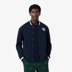 Lacoste Varsity Mens Golf Windbreaker Navy -Teepeg Store image445977057