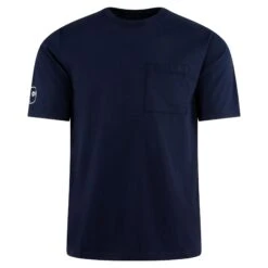 Malbon Golf Cooper Bucket G.D. Pocket T-Shirt Navy