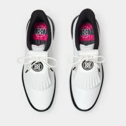 G/FORE Gallivan2r Debossed Heart G's Kiltie Ladies Golf Shoes Snow/Onyx 16 G/FORE Gallivan2r Debossed Heart G's Kiltie Ladies Golf Shoes Snow/Onyx -Teepeg Store image449928612