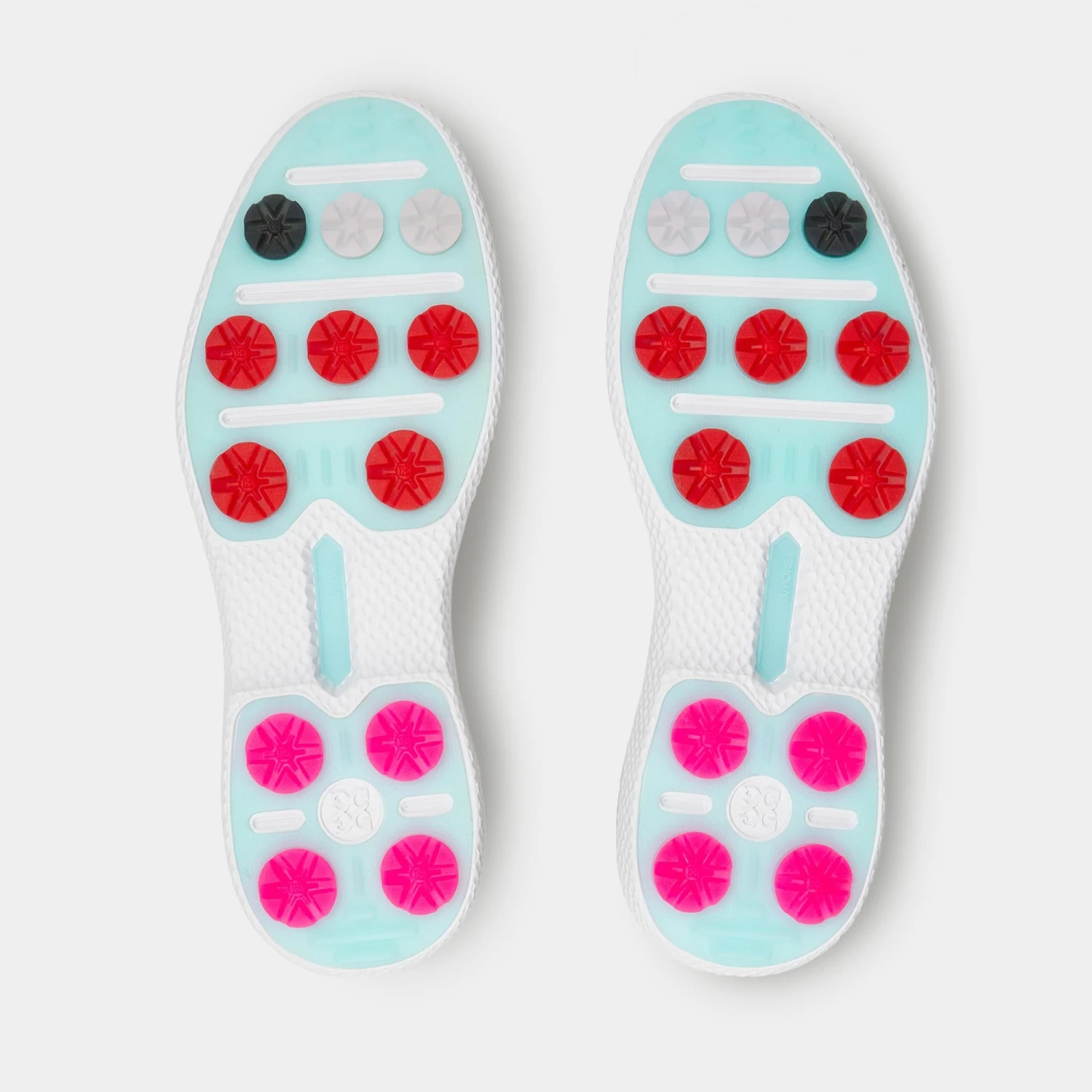 G/FORE Gallivan2r Debossed Heart G's Kiltie Ladies Golf Shoes Snow/Onyx 8 G/FORE Gallivan2r Debossed Heart G's Kiltie Ladies Golf Shoes Snow/Onyx - Image 6