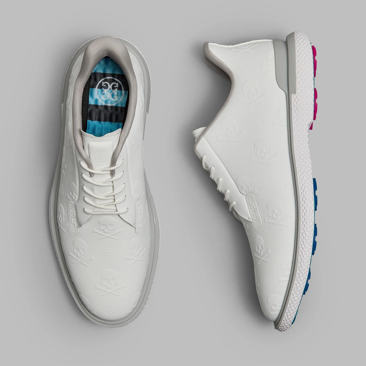 G/FORE Embossed Gallivan2r Mens Golf Shoes Snow/Nimbus 4 G/FORE Embossed Gallivan2r Mens Golf Shoes Snow/Nimbus - Image 2