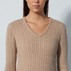 Daily Sports Madelene Knitted Ladies Golf Sweater Raw 11 Daily Sports Madelene Knitted Ladies Golf Sweater Raw -Teepeg Store image450475897