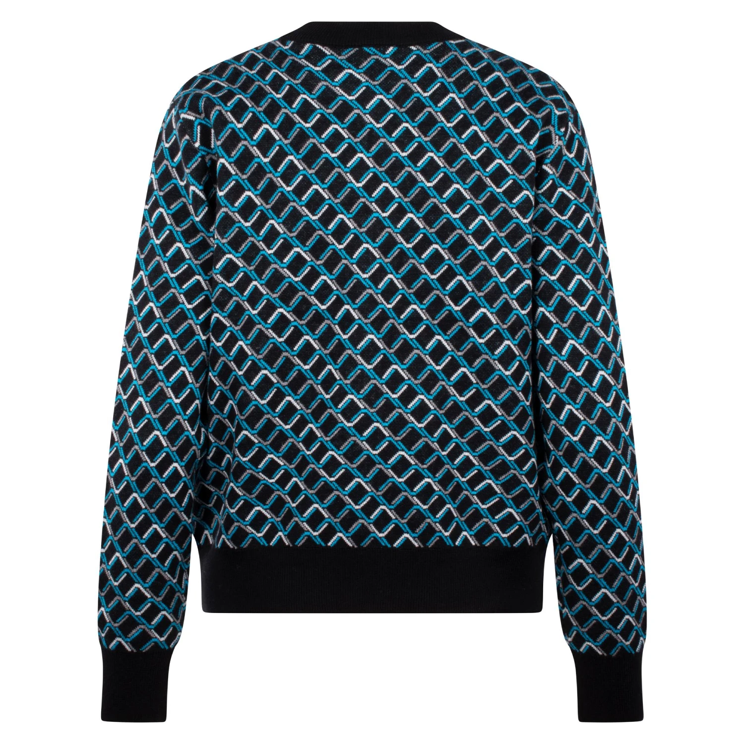 Daily Sports Valente Jacquard Knit Ladies Full Zip Sweater Geo Tribe 4 Daily Sports Valente Jacquard Knit Ladies Full Zip Sweater Geo Tribe - Image 2