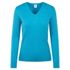 Daily Sports Madelene Knitted Ladies Golf Sweater Sea Salt