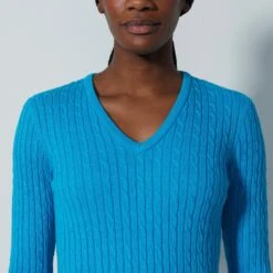 Daily Sports Madelene Knitted Ladies Golf Sweater Sea Salt -Teepeg Store image450549369