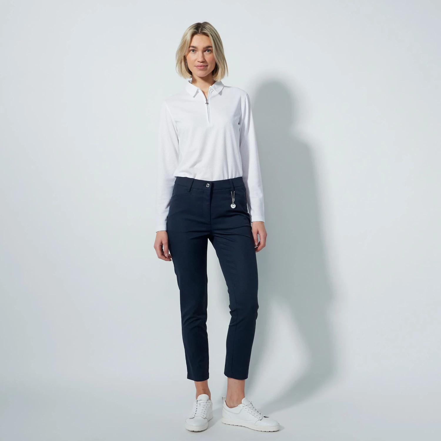 Daily Sports Lyric V2 High Water Ladies Golf Pants Navy 94CM 5 Daily Sports Lyric V2 High Water Ladies Golf Pants Navy 94CM - Image 3